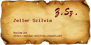 Zeller Szilvia névjegykártya
